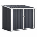 Metallschuppen Anthrazit 243x101x132 cm
