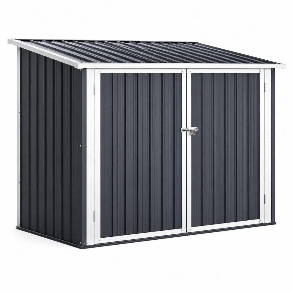 Metallschuppen Anthrazit 243x101x132 cm